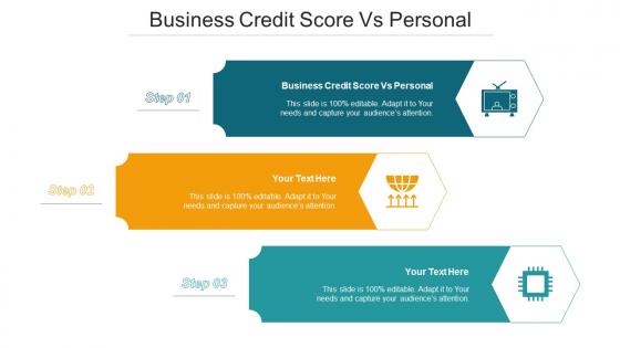 Business Credit Score Vs Personal Ppt Powerpoint Presentation Summary Guide Cpb