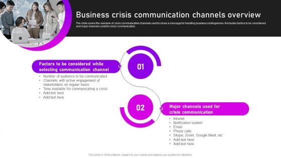 Business Crisis Communication Channels Crisis Communication And Management