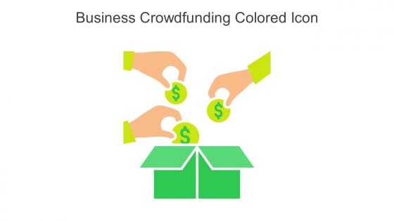 Business Crowdfunding Colored Icon In Powerpoint Pptx Png And Editable Eps Format
