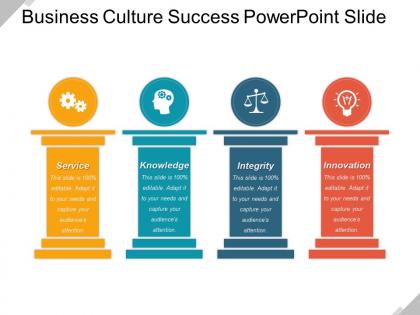 Business culture success powerpoint slide