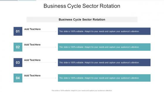 Business Cycle Sector Rotation In Powerpoint And Google Slides Cpb