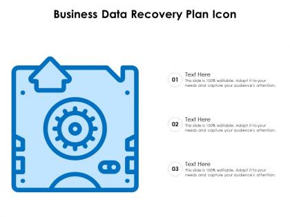 Business data recovery plan icon