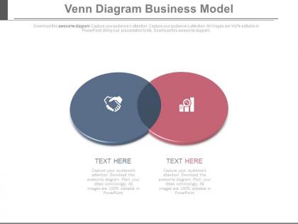 Business deal analysis venn diagram powerpoint slides