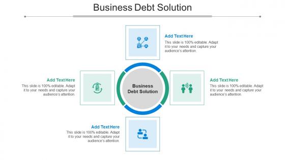 Business Debt Solution Ppt Powerpoint Presentation Icon Clipart Cpb