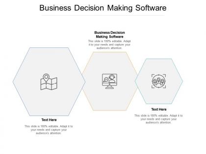 Business decision making software ppt powerpoint presentation inspiration visual aids cpb