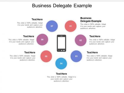 Business delegate example ppt powerpoint presentation layouts deck cpb
