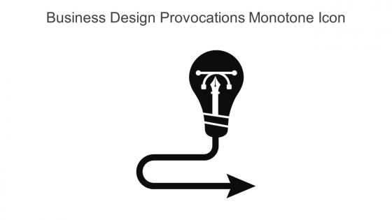 Business Design Provocations Monotone Icon In Powerpoint Pptx Png And Editable Eps Format
