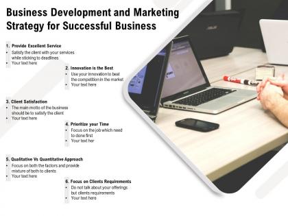 Business development and marketing strategy for successful business