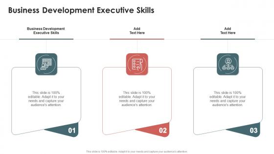 Business Development Executive Skills In Powerpoint And Google Slides Cpb