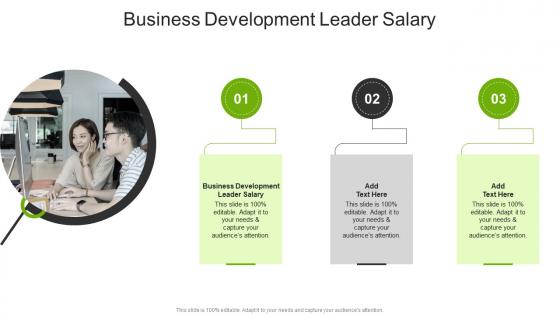 Business Development Leader Salary In Powerpoint And Google Slides Cpb