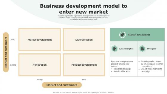 Business Development Model To Enter New Market