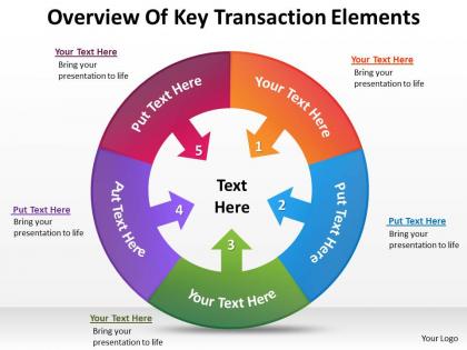 Business development process diagram overview of key transaction elements powerpoint slides