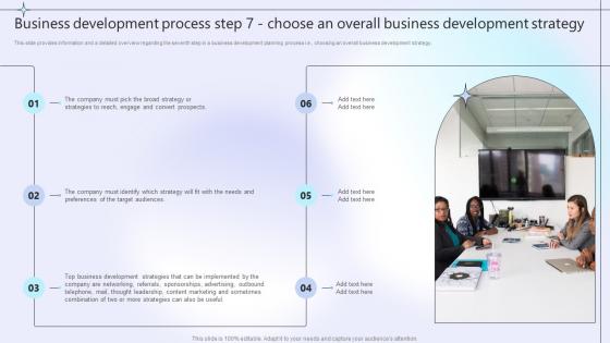 Business Development Process Step 7 Choose An Overall Business Development Planning Process