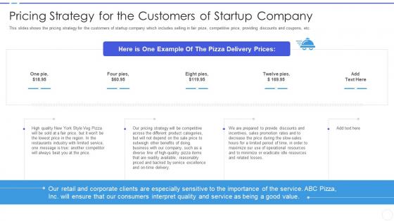 Business development strategy startups pricing strategy for the customers of startup company
