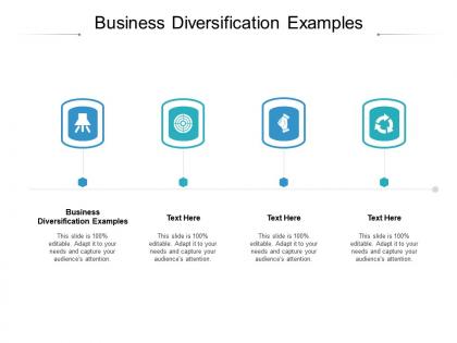 Business diversification examples ppt powerpoint presentation file infographic template cpb