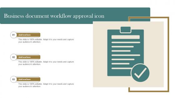 Business Document Workflow Approval Icon