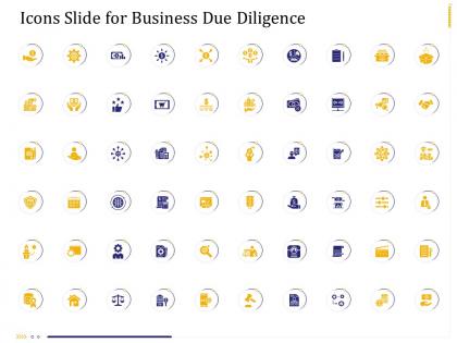 Business due diligence icons slide for business due diligence ppt powerpoint presentation icon