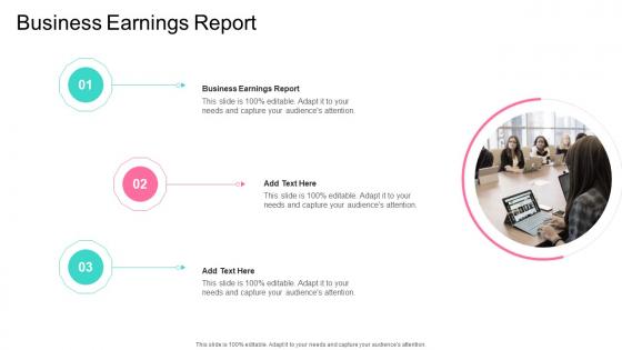 Business Earnings Report In Powerpoint And Google Slides Cpb
