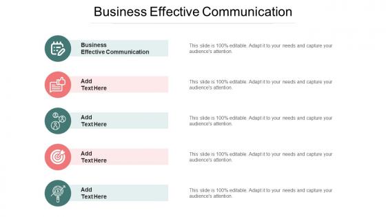 Business Effective Communication Ppt Powerpoint Presentation Layouts Example Cpb