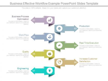 Business effective workflow example powerpoint slides template