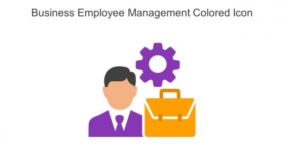 Business Employee Management Colored Icon In Powerpoint Pptx Png And Editable Eps Format