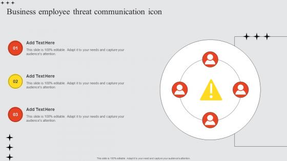 Business Employee Threat Communication Icon