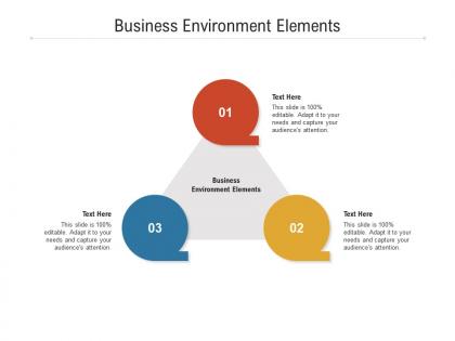Business environment elements ppt powerpoint presentation show examples cpb