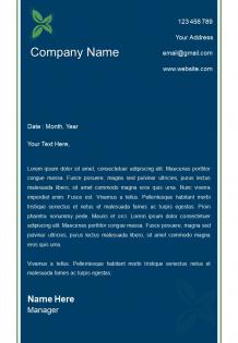 Business environment letterhead design template