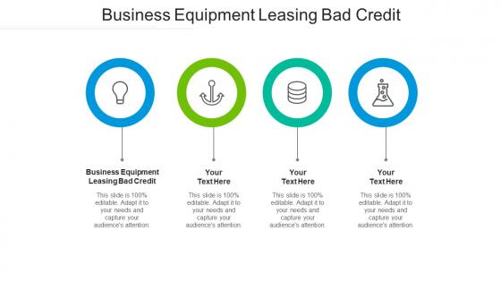 Business equipment leasing bad credit ppt powerpoint presentation visual aids cpb