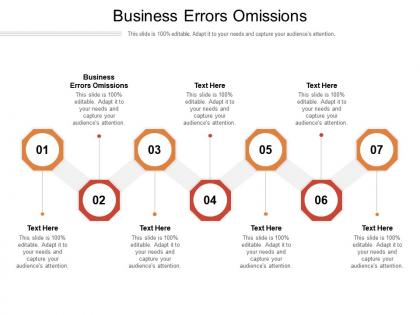 Business errors omissions ppt powerpoint presentation slides information cpb