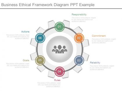 Business ethical framework diagram ppt example