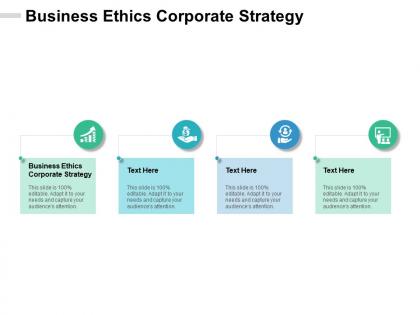 Business ethics corporate strategy ppt powerpoint presentation outline graphics design cpb