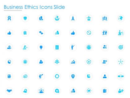 Business ethics icons slide growth l749 ppt powerpoint presentation