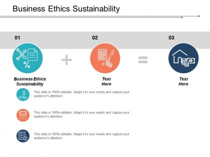 Business ethics sustainability ppt powerpoint presentation icon graphics pictures cpb