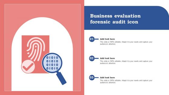 Business Evaluation Forensic Audit Icon