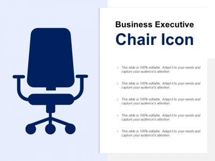 Business executive chair icon