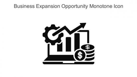 Business Expansion Opportunity Monotone Icon In Powerpoint Pptx Png And Editable Eps Format