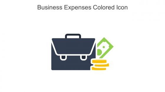 Business Expenses Colored Icon In Powerpoint Pptx Png And Editable Eps Format