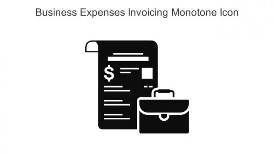 Business Expenses Invoicing Monotone Icon In Powerpoint Pptx Png And Editable Eps Format