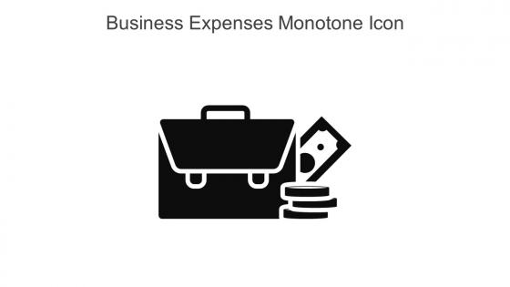Business Expenses Monotone Icon In Powerpoint Pptx Png And Editable Eps Format