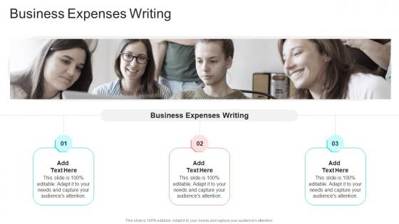 Business Expenses Writing In Powerpoint And Google Slides Cpb