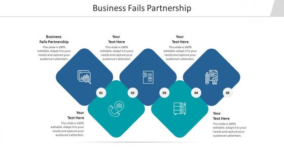 Business fails partnership ppt powerpoint presentation summary sample cpb
