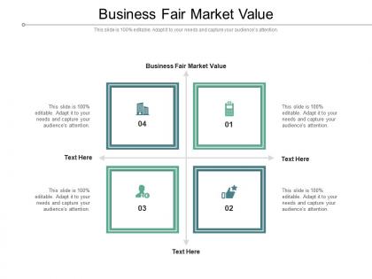 Business fair market value ppt powerpoint presentation inspiration cpb