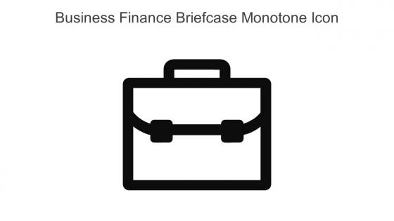 Business Finance Briefcase Monotone Icon In Powerpoint Pptx Png And Editable Eps Format