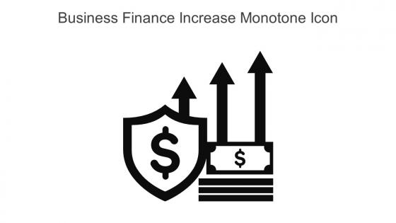 Business Finance Increase Monotone Icon In Powerpoint Pptx Png And Editable Eps Format