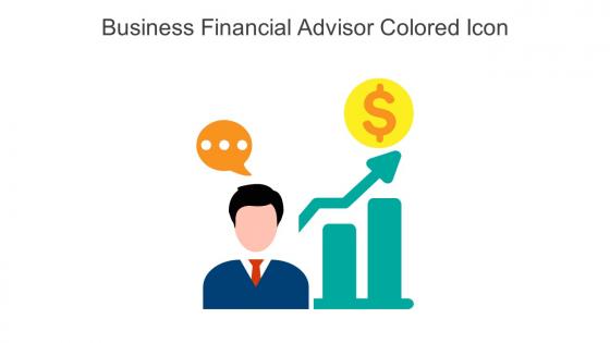 Business Financial Advisor Colored Icon In Powerpoint Pptx Png And Editable Eps Format