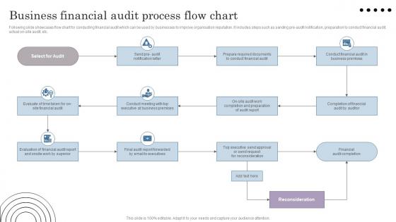 Business Financial Audit Process Flow Chart
