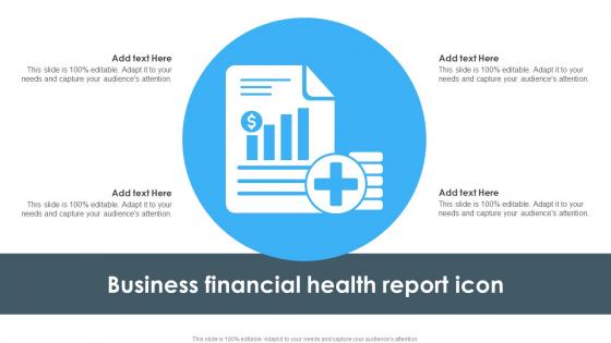 Business Financial Health Report Icon
