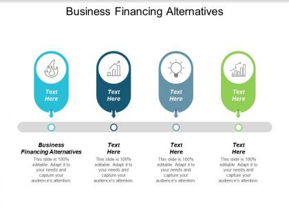 Business financing alternatives ppt powerpoint presentation gallery infographics cpb
