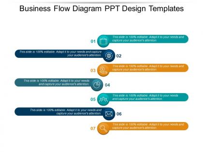 Business flow diagram ppt design templates